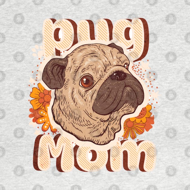 Pug Mom by LED Graphix